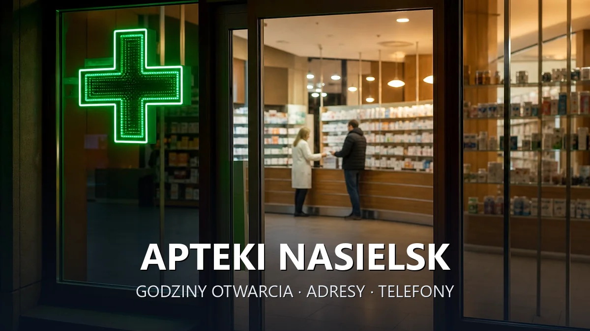Apteki Nasielsk, powiat nowodworski - adresy, telefony, godziny otwarcia