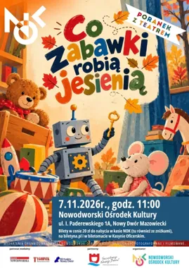Zabawki ruszają po cichu. Teatralny poranek dla dzieci w Nowym Dworze